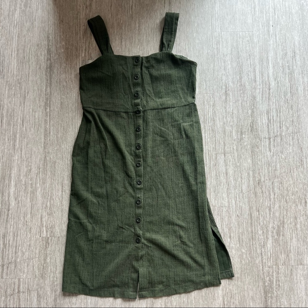 olive green madewell sundress